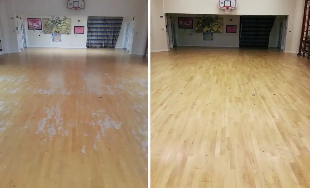 School Floor Restoration London - Before and After